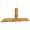 Ekena Millwork Portland Rough Sawn Timber Gable Bracket, Western Red Cedar, 72"W x 24"H x 2"D x 6"F, 8/12 Pitch GBW072X24X0206POR00RWR - alternate 2